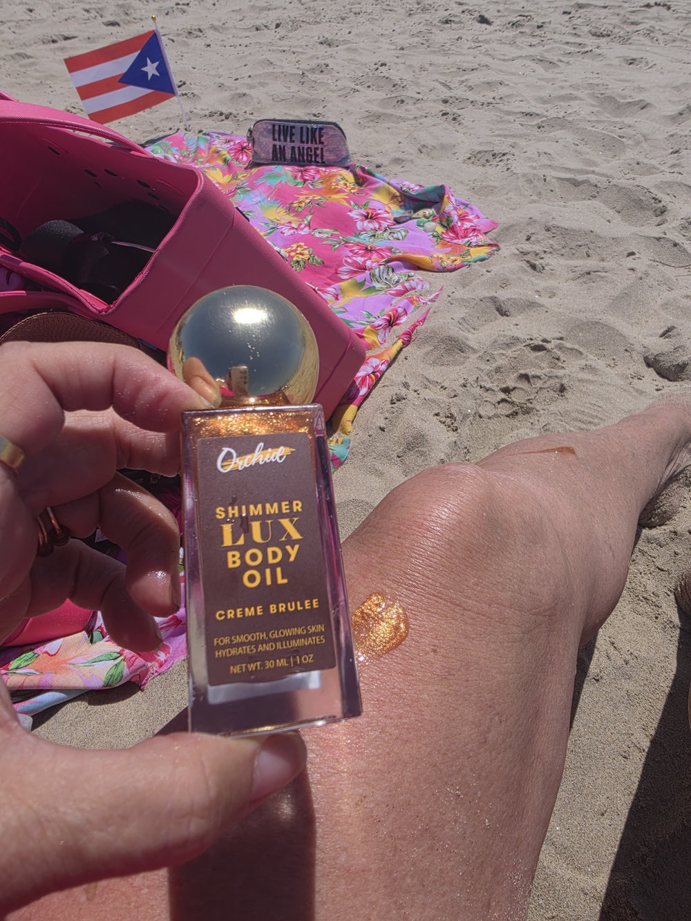 Shimmer Lux Body Oil — Creme Brulee (Gold)